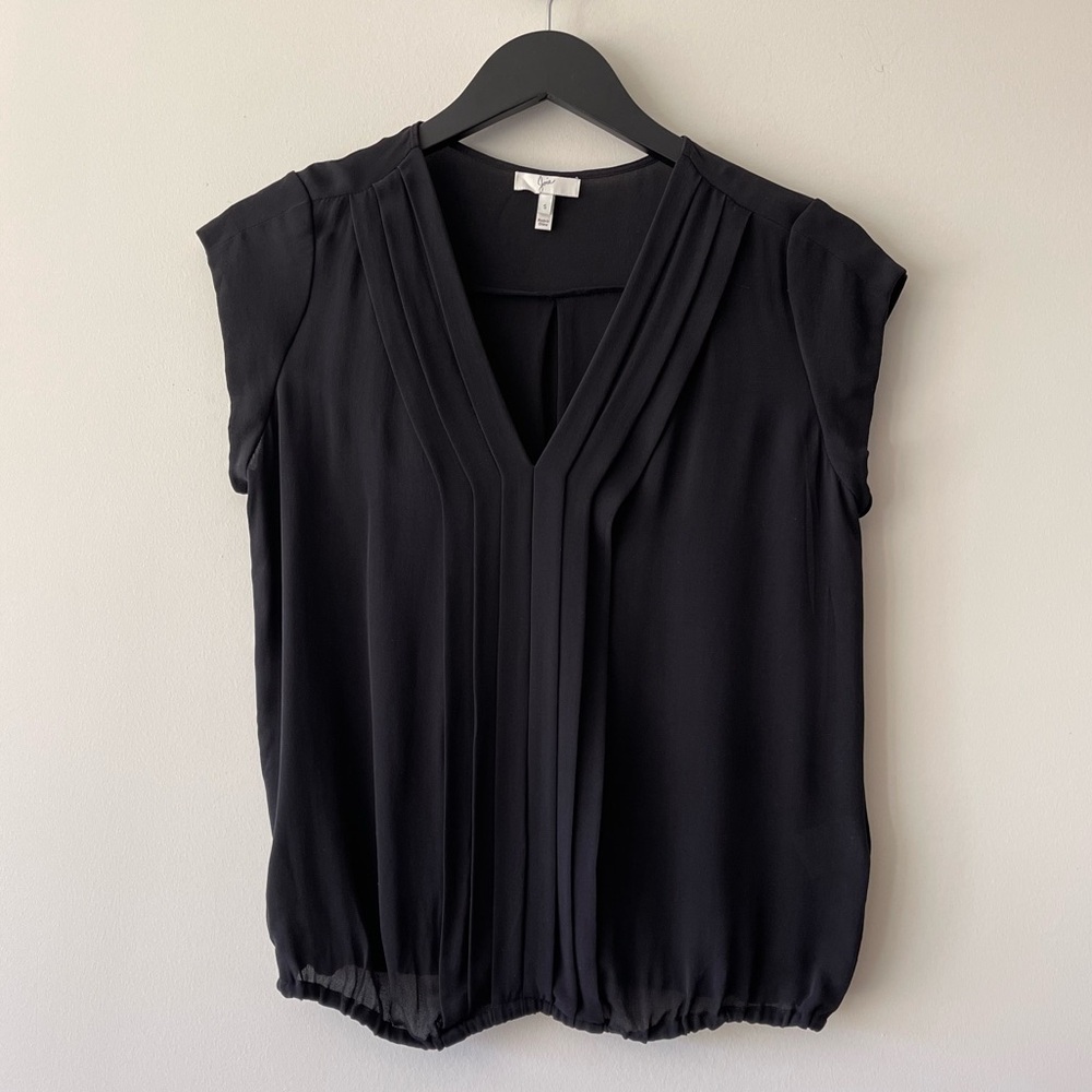 JOIE MARCHER SILK TOP in Black